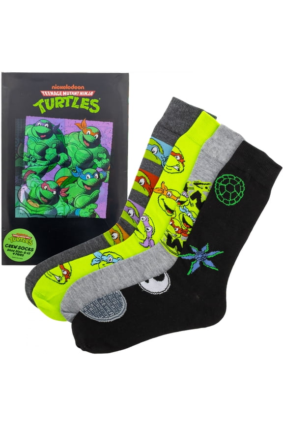 4-Pair Crew Socks Lenticular Box Set