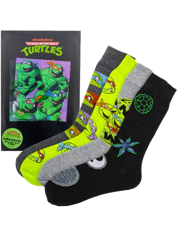 4-Pair Crew Socks Lenticular Box Set