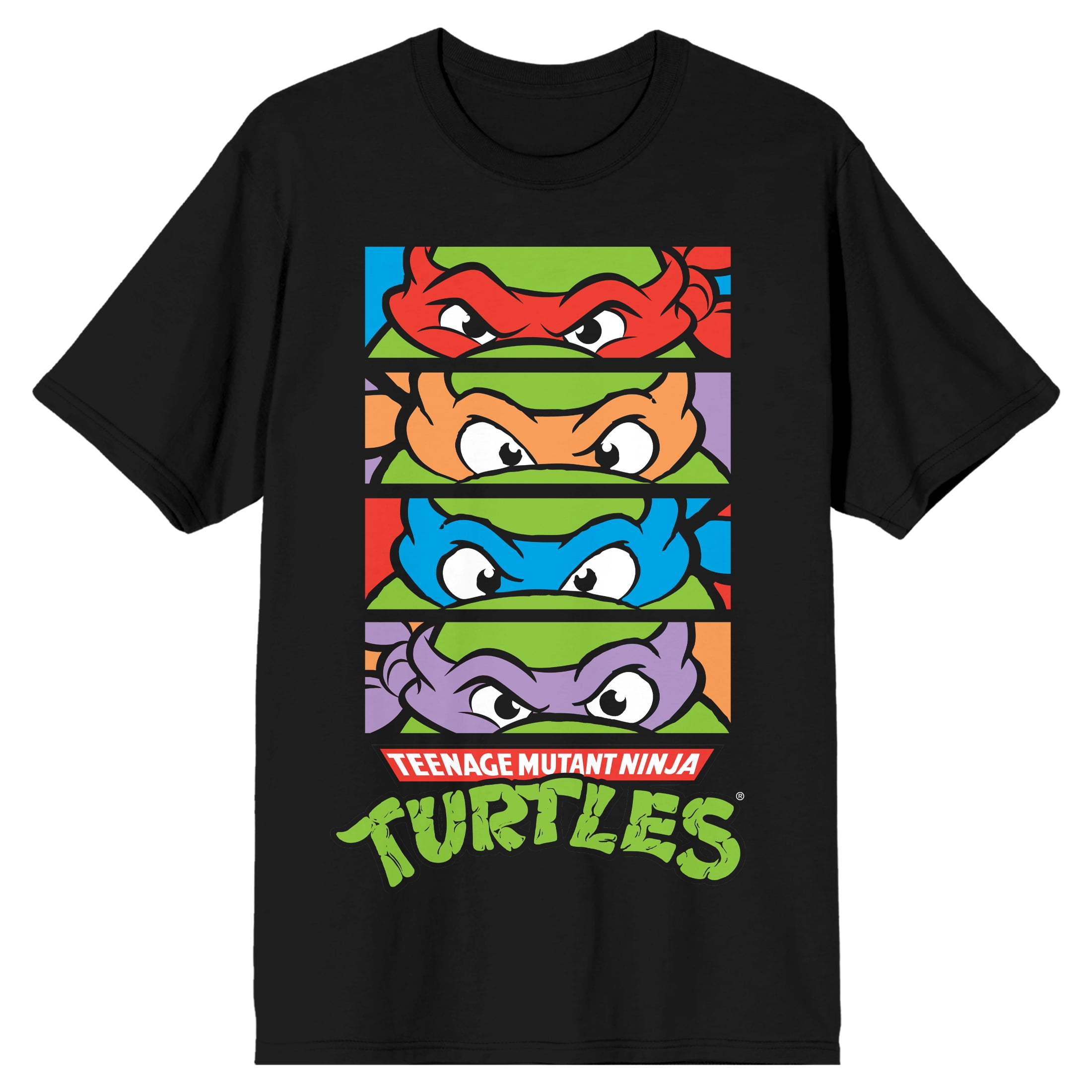 Teenage Mutant Ninja Turtles 4 Panel Black T-Shirt Large - Walmart.com