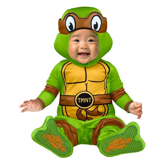 Teenage Mutant Ninja Turtles 4-in-1 Halloween Costumes for Infant, 6-12M, by Inspirit Designs, Free Frame Worthy 4x6 Print