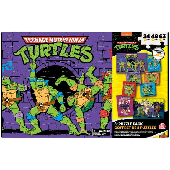 Teenage Mutant Ninja Turtles, 8 Jigsaw Puzzle Bundle in Storage Box