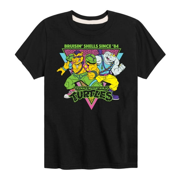 Teenage Mutant Ninja Turtles - 80s Bebop Rocksteady - Toddler & Youth Short Sleeve Graphic T-Shirt