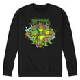 thumbnail image 1 of Teenage Mutant Ninja Turtles - 80s TMNT - Men's Crew Neck Fleece Pullover, 1 of 5