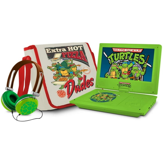 Teenage Mutant Ninja Turtles 9" Portable DVD Player with Carrying Bag and Headphones