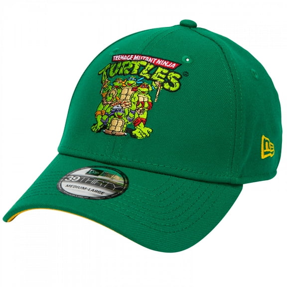 Teenage Mutant Ninja Turtles 90&apos;s Logo 39Thirty Fitted Hat-Small/Medium