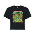 thumbnail image 1 of Teenage Mutant Ninja Turtles - 90S Logo - Juniors Cropped Cotton Blend T-Shirt, 1 of 5