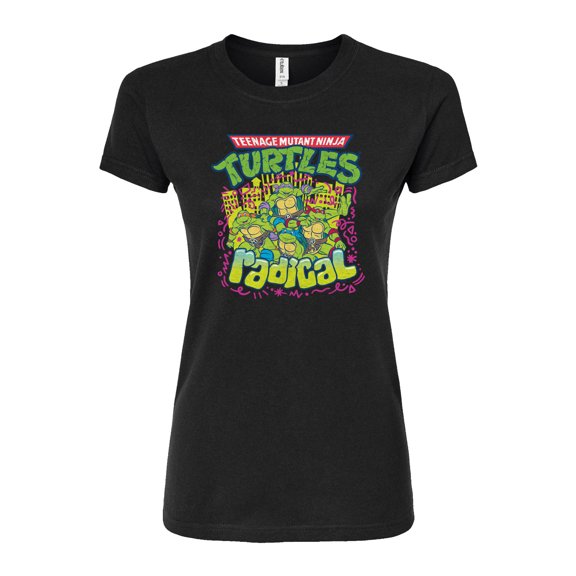 Teenage Mutant Ninja Turtles - 90S Logo - Juniors Fitted Graphic T-Shirt