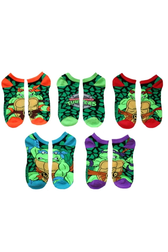 Teenage Mutant Ninja Turtles Ankle Socks (5 Pk) Sock size 9-11