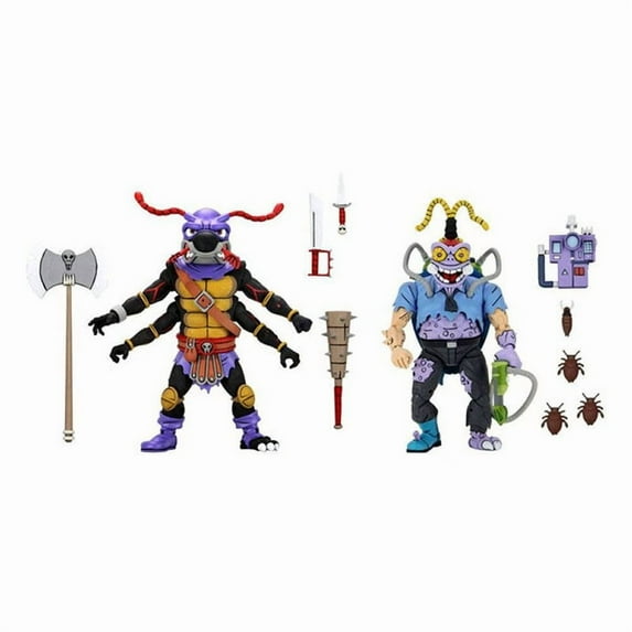 Teenage Mutant Ninja Turtles Antrax and Scumbug Action Figure Set NECA 54227