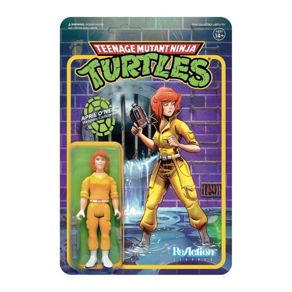 Teenage Mutant Ninja Turtles April ONeil Wave 2 TMNT Retro ReAction Figure Super7