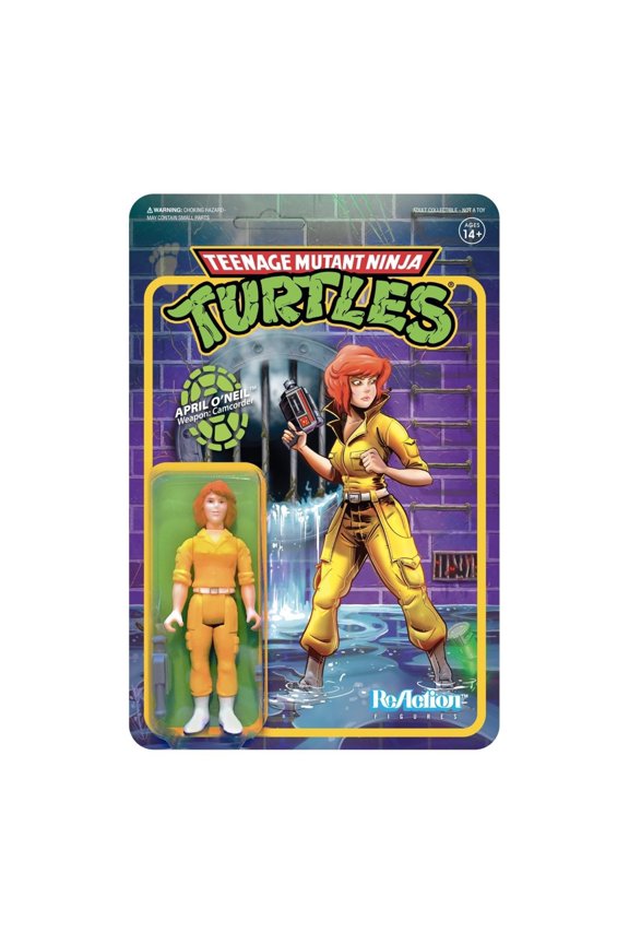 Teenage Mutant Ninja Turtles April ONeil Wave 2 TMNT Retro ReAction Figure Super7