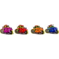 thumbnail image 1 of Teenage Mutant Ninja Turtles Backflip Riders 4-Pack, TMNT Rev-Up Motorcycle Toy Vehicles with Backflip Stunt Action, Rubber Tires, Mutant Mayhem Toy Set for Kids Ages 5+, 1 of 6
