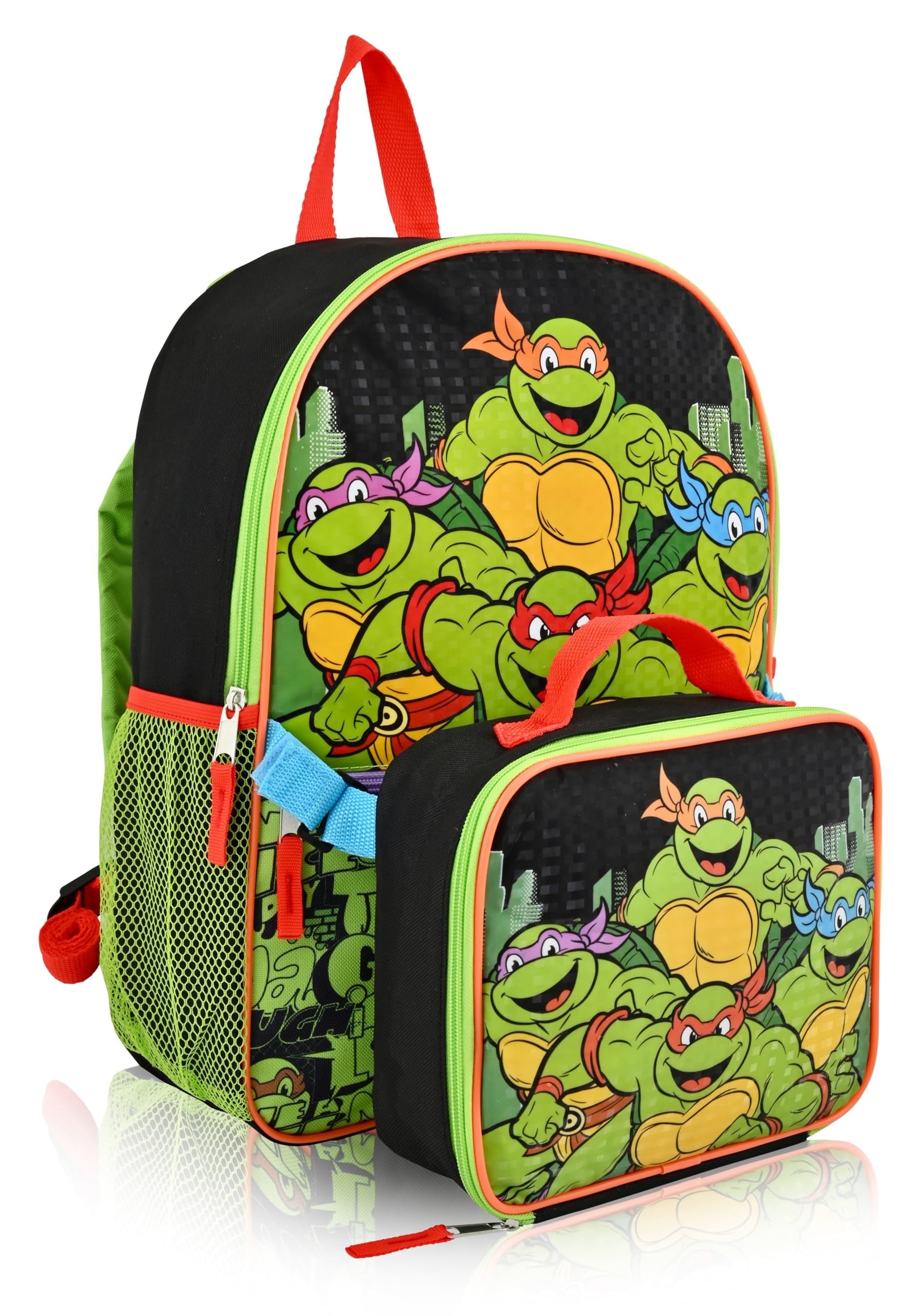 Teenage Mutant Ninja Turtles Backpack Set, 16 inch, Green - Walmart.com