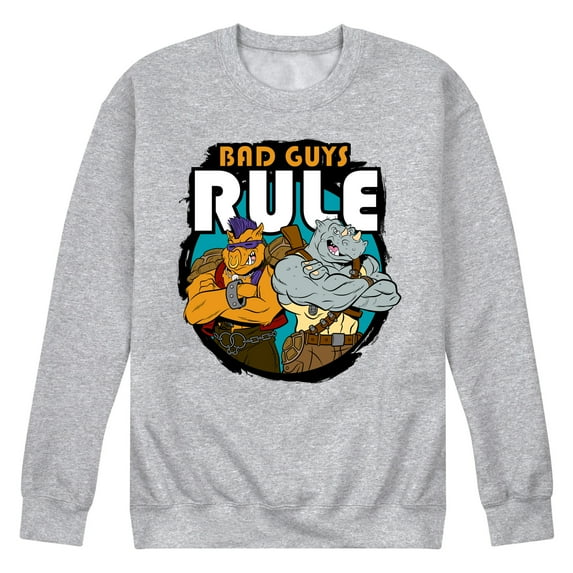 Teenage Mutant Ninja Turtles - Bad Guys Rule - Men's Crew Neck Fleece Pullover