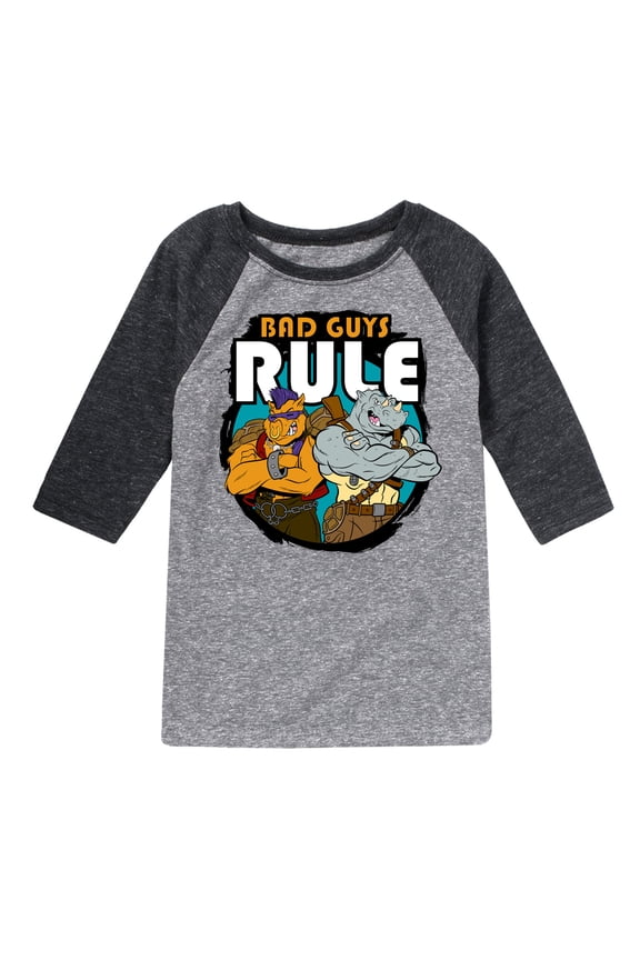 - Bad Guys Rule - Toddler & Youth Raglan Graphic Tee