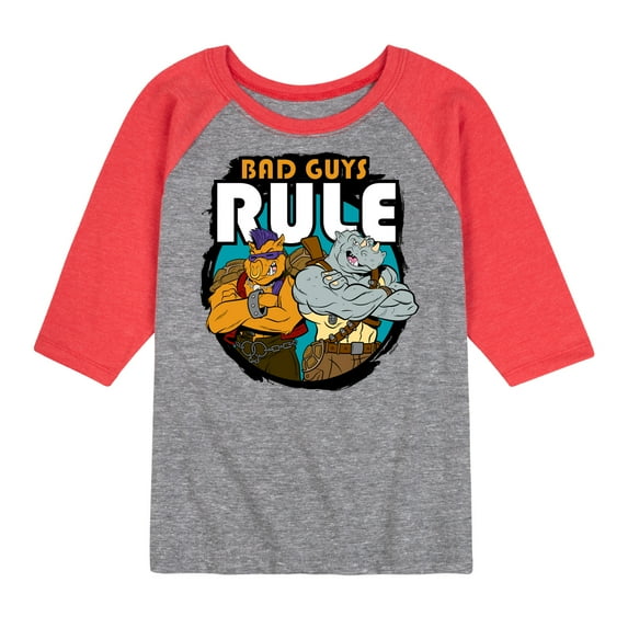 Teenage Mutant Ninja Turtles - Bad Guys Rule - Toddler & Youth Raglan Graphic Tee