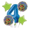 thumbnail image 1 of Teenage Mutant Ninja Turtles Balloon Bouquet 4th Birthday 5 pcs - Party Supplies, 1 of 5