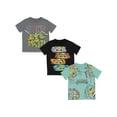 thumbnail image 1 of Teenage Mutant Ninja Turtles Big Boys 3 Pack Pullover T-Shirts Toddler to Big Kid, 1 of 5