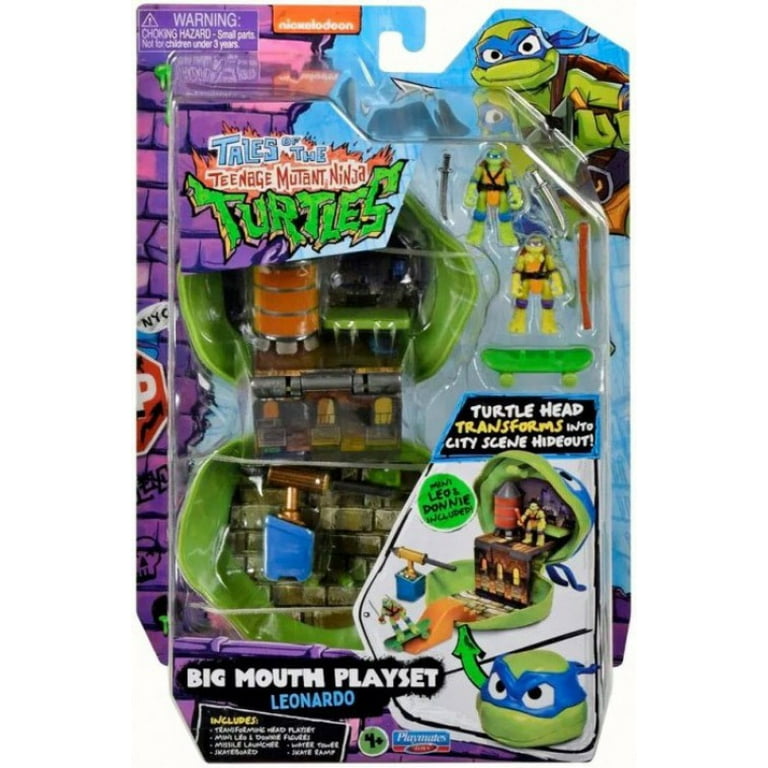 Teenage Mutant Ninja Turtles Big Mouth Leonardo Micro Playset