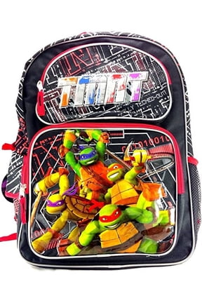 Teenage Mutant Ninja Turtles Black and Red 16" School Backpack