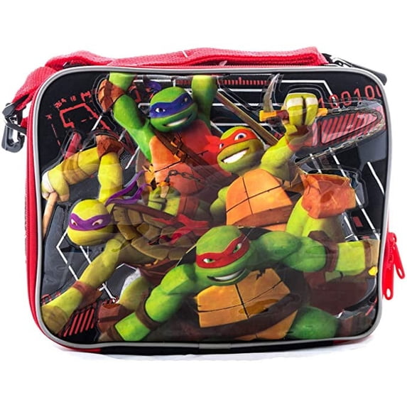 Teenage Mutant Ninja Turtles Black and Red Totally Teched Out! Lunch Box