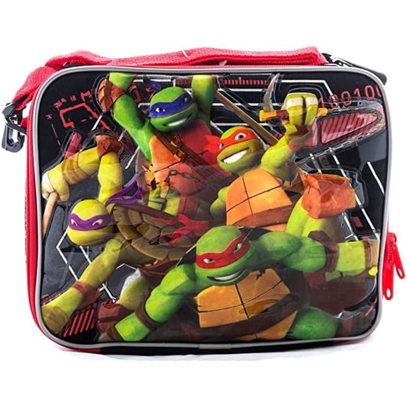 Teenage Mutant Ninja Turtles Black and Red Totally Teched Out! Lunch Box