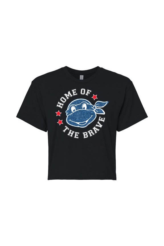 - Born Raised USA - Juniors Cropped Tee