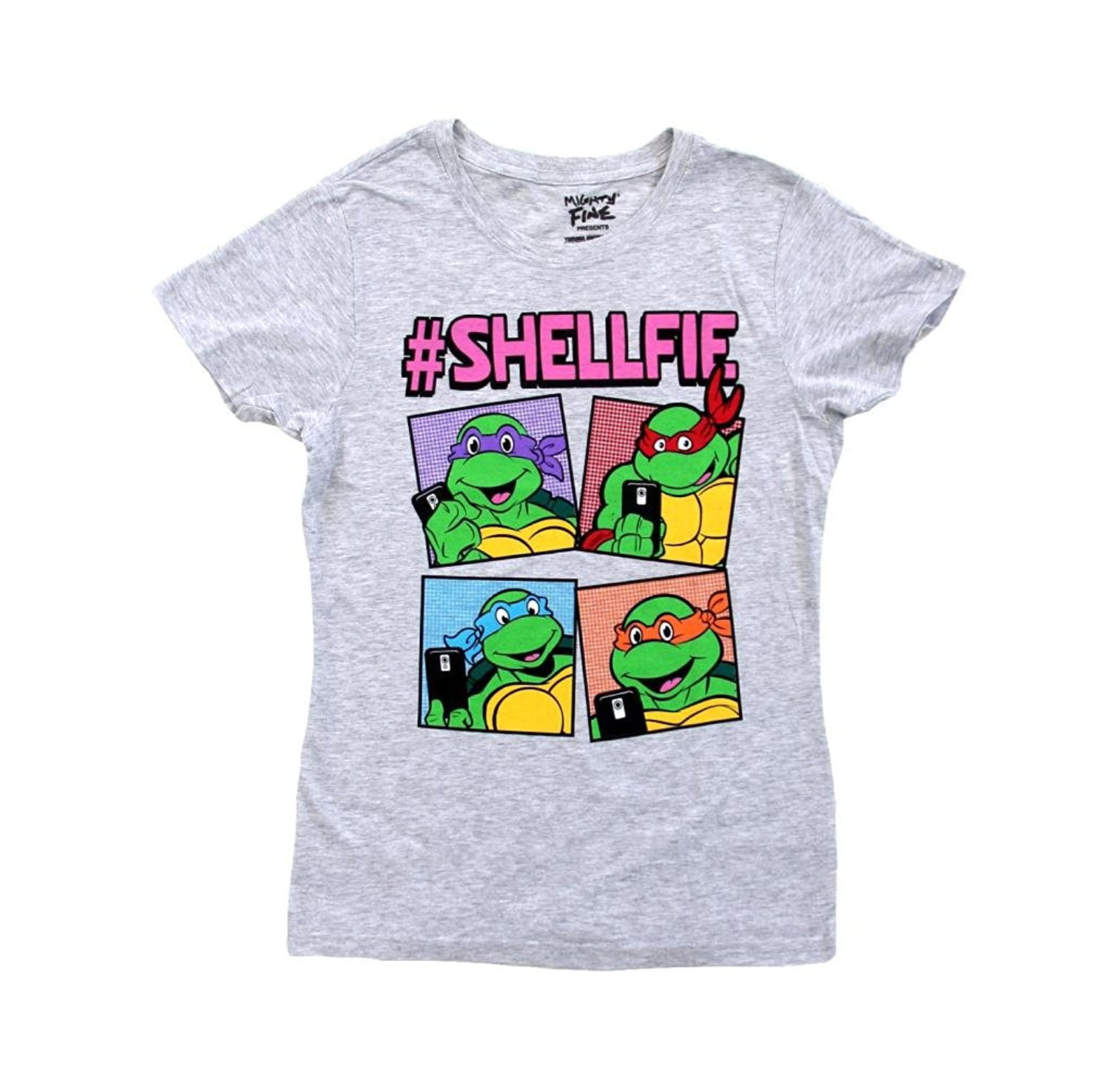 Teenage Mutant Ninja Turtles Boxes Shellfie Juniors T-Shirt - Walmart.com