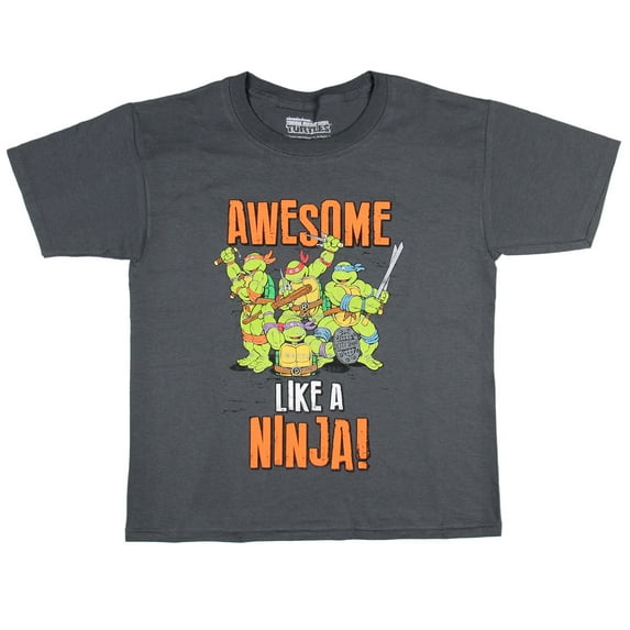 Teenage Mutant Ninja Turtles Boys' Awesome Like A Ninja Graphic T-Shirt