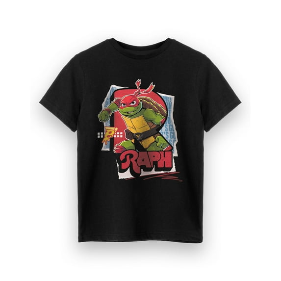 Teenage Mutant Ninja Turtles Boys Black Short Sleeved T-Shirt