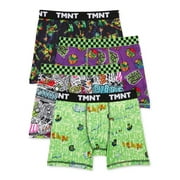 Teenage Mutant Ninja Turtles Boys Boxer Briefs Underwear, 4-Pack, Sizes 4-12