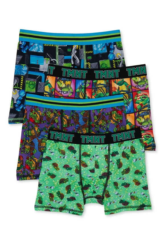 Boys Breathable Boxer Brief Underwear, 4-Pack, Sizes XS-XL