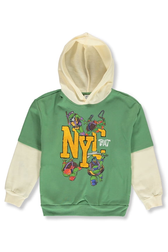 Boys' Composite Hoodie Color: green Size: 6 - 7