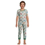 Teenage Mutant Ninja Turtles Boys Cotton Short Sleeve with Long Pant Fitted Pajama Set, Sizes 4-10