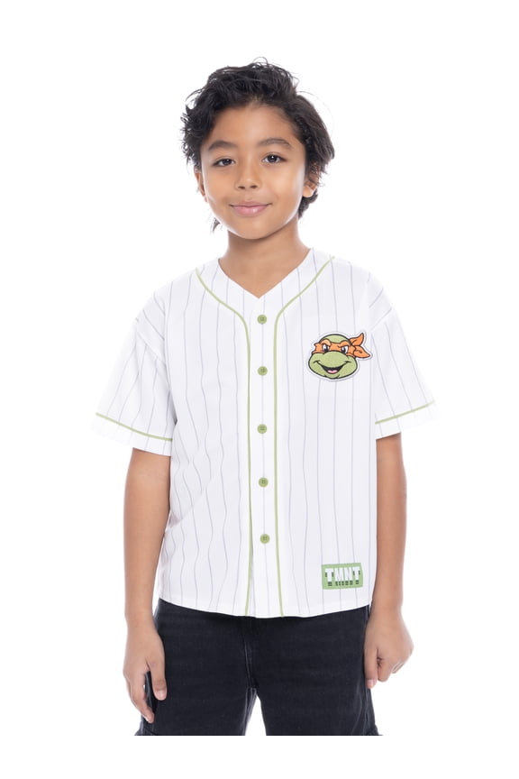 Teenage Mutant Ninja Turtles Boys Character Graphic Baseball Jersey, Sizes 4-18