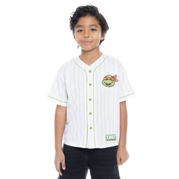 Teenage Mutant Ninja Turtles Boys Character Graphic Baseball Jersey, Sizes 4-18