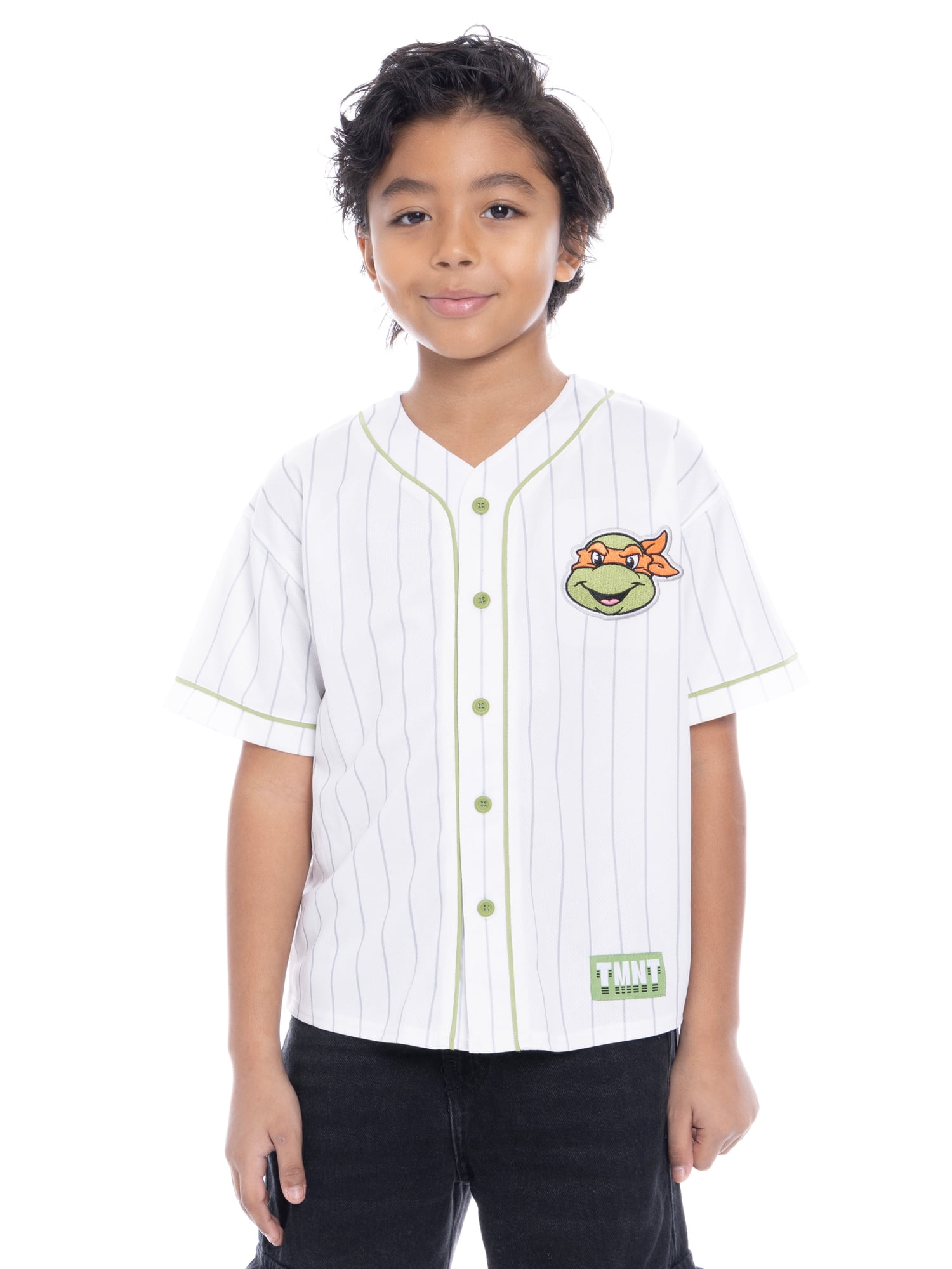Teenage Mutant Ninja Turtles Boys Character Graphic Baseball Jersey, Sizes 4-18
