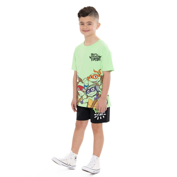 Teenage Mutant Ninja Turtles Boys Graphic Tee and Shorts Set, 2-Piece, Sizes 4-10