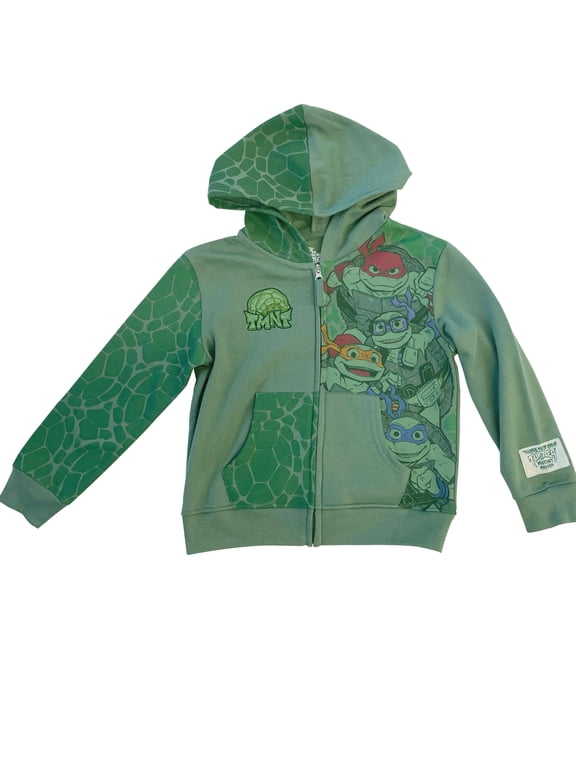 Boys Hoodie- Leonardo, Michelangelo, Donatello and Raphael Sizes 4-7, Nice Greenz, 6-7