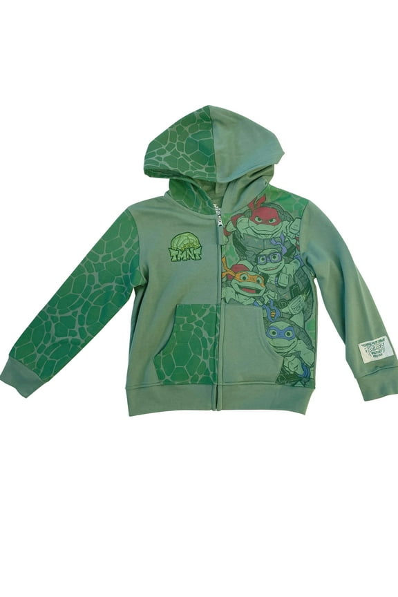 Boys Hoodie- Leonardo, Michelangelo, Donatello and Raphael Sizes 4-7, Nice Greenz, 6-7