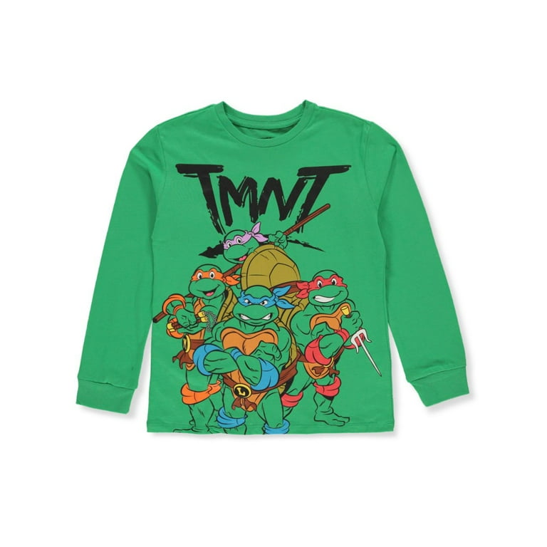 Teenage Mutant Ninja Turtles Boys' L/S T-Shirt - Olive, 14 - 16