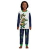 Teenage Mutant Ninja Turtles Boys Long Sleeve Graphic Top and Fleece Pants Pajama Set, 2-Piece, Sizes 4-12