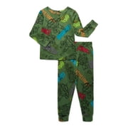 Teenage Mutant Ninja Turtles Boys’ Long Sleeve Top and Pants Pajama Set, 2-Piece, Sizes 4-10