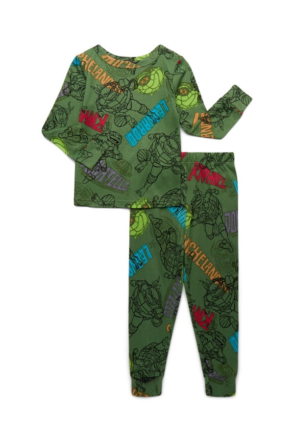 Boys’ Long Sleeve Top and Pants Pajama Set, 2-Piece, Sizes 4-10
