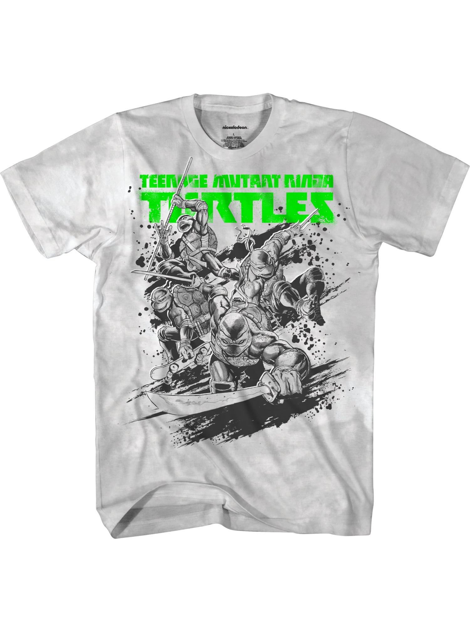 Teenage Mutant Ninja Turtles Boys T-Shirt with Short Sleeves, Sizes 4-18 