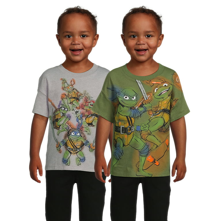  Teenage Mutant Ninja Turtles Toddler Boys 3 Pack Graphic T- Shirts Multicolored 2T : Clothing, Shoes & Jewelry