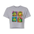 thumbnail image 1 of Teenage Mutant Ninja Turtles - Bricks - Juniors Cropped Cotton Blend T-Shirt, 1 of 5