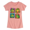 thumbnail image 1 of Teenage Mutant Ninja Turtles  - Bricks  - Toddler & Youth Girls Short Sleeve Graphic T-Shirt, 1 of 5