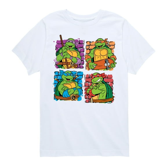 Teenage Mutant Ninja Turtles - Bricks - Toddler & Youth Short Sleeve Graphic T-Shirt
