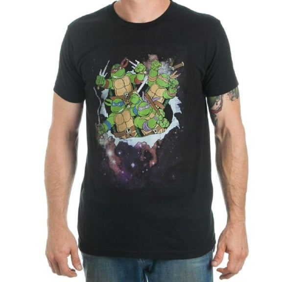 Teenage Mutant Ninja Turtles Busting Out of Space Men's T-Shirt (XL)